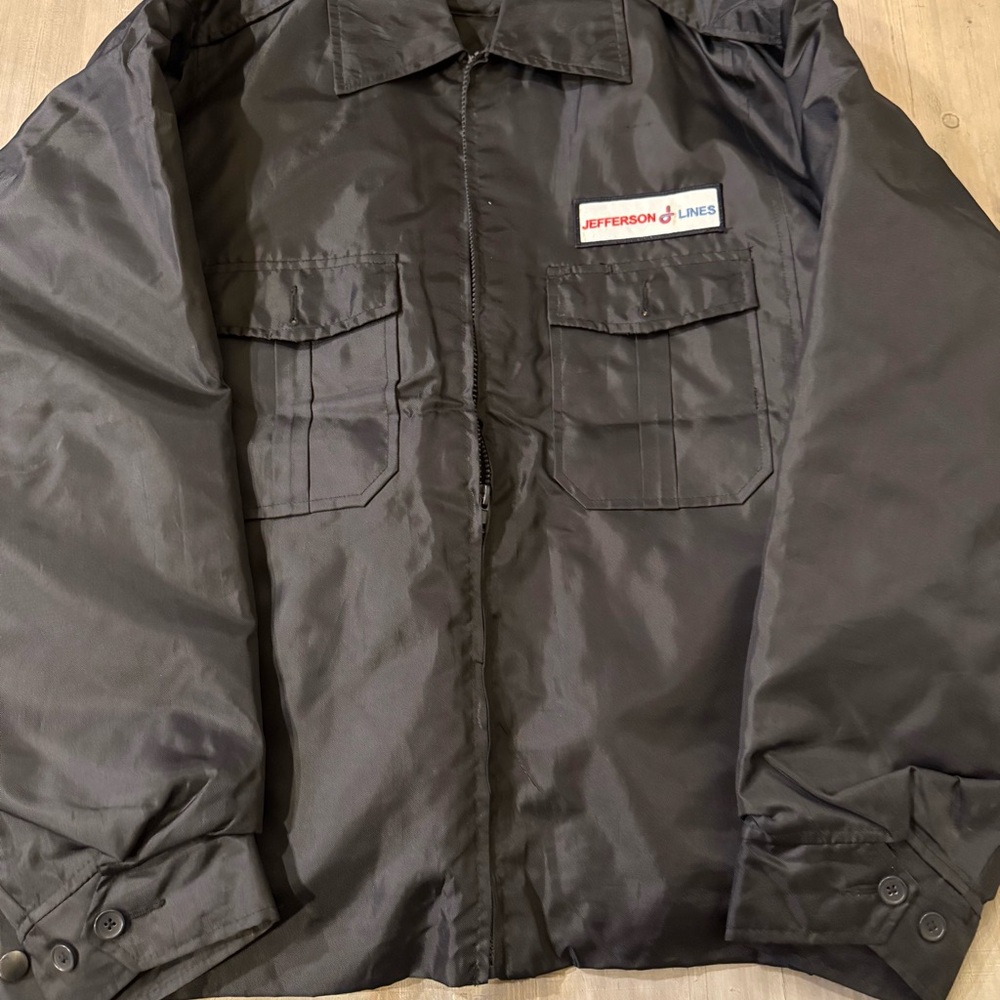 Martin’s vintage Jefferson lines bus driver navy blue jacket XL